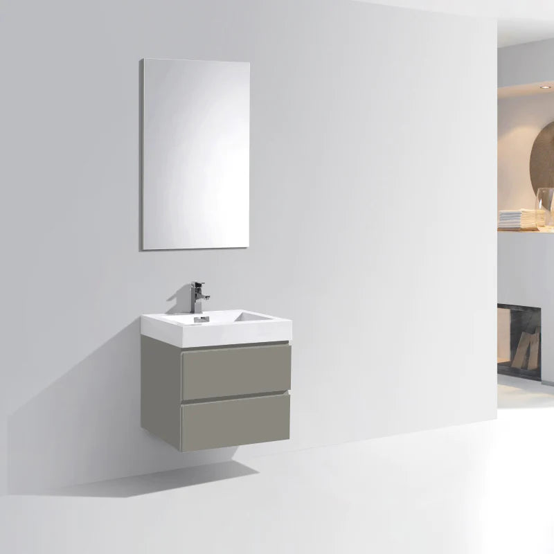 DAMIAN Chelsea Grey Wall Mount Vanity