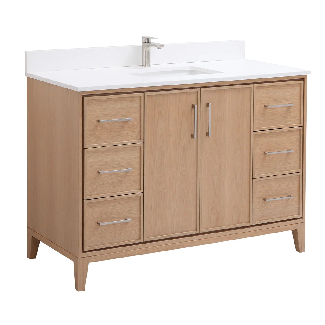 LONDON Vanity in Light Oak