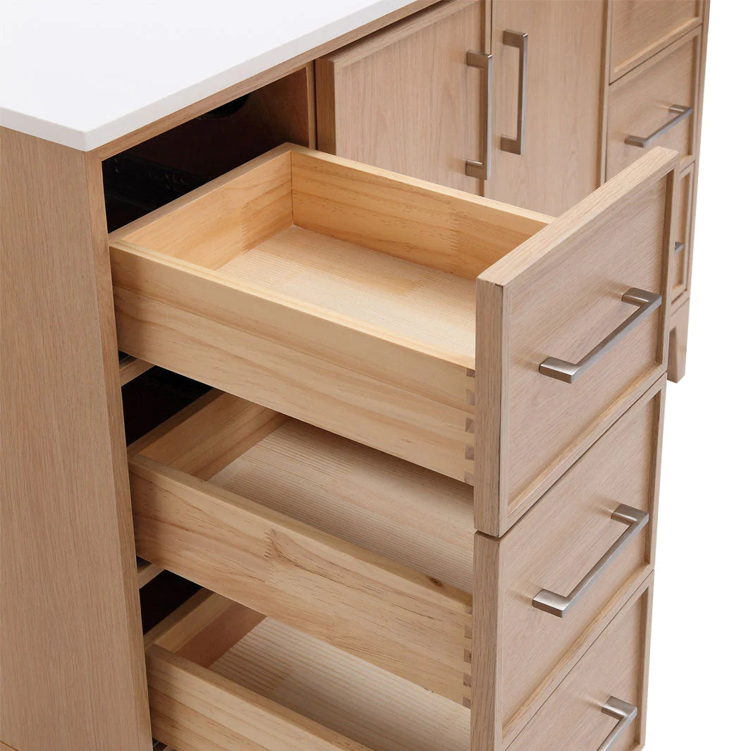 LONDON Vanity in Light Oak