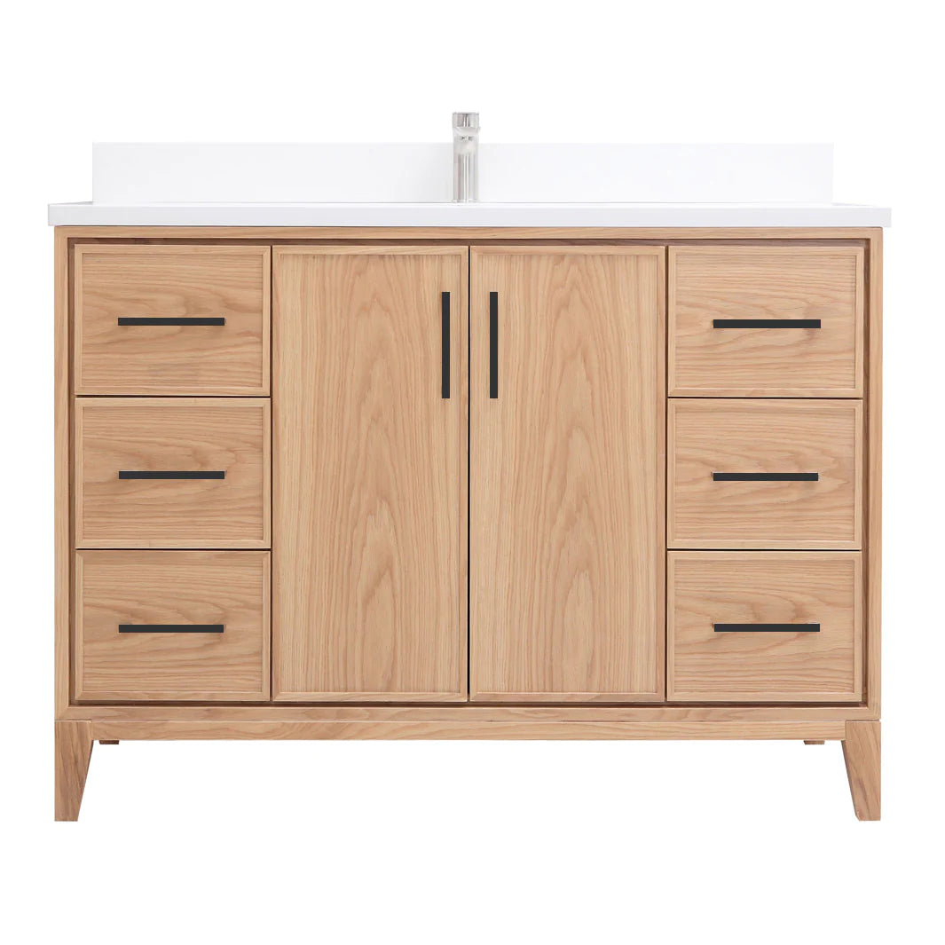 LONDON Vanity in Light Oak