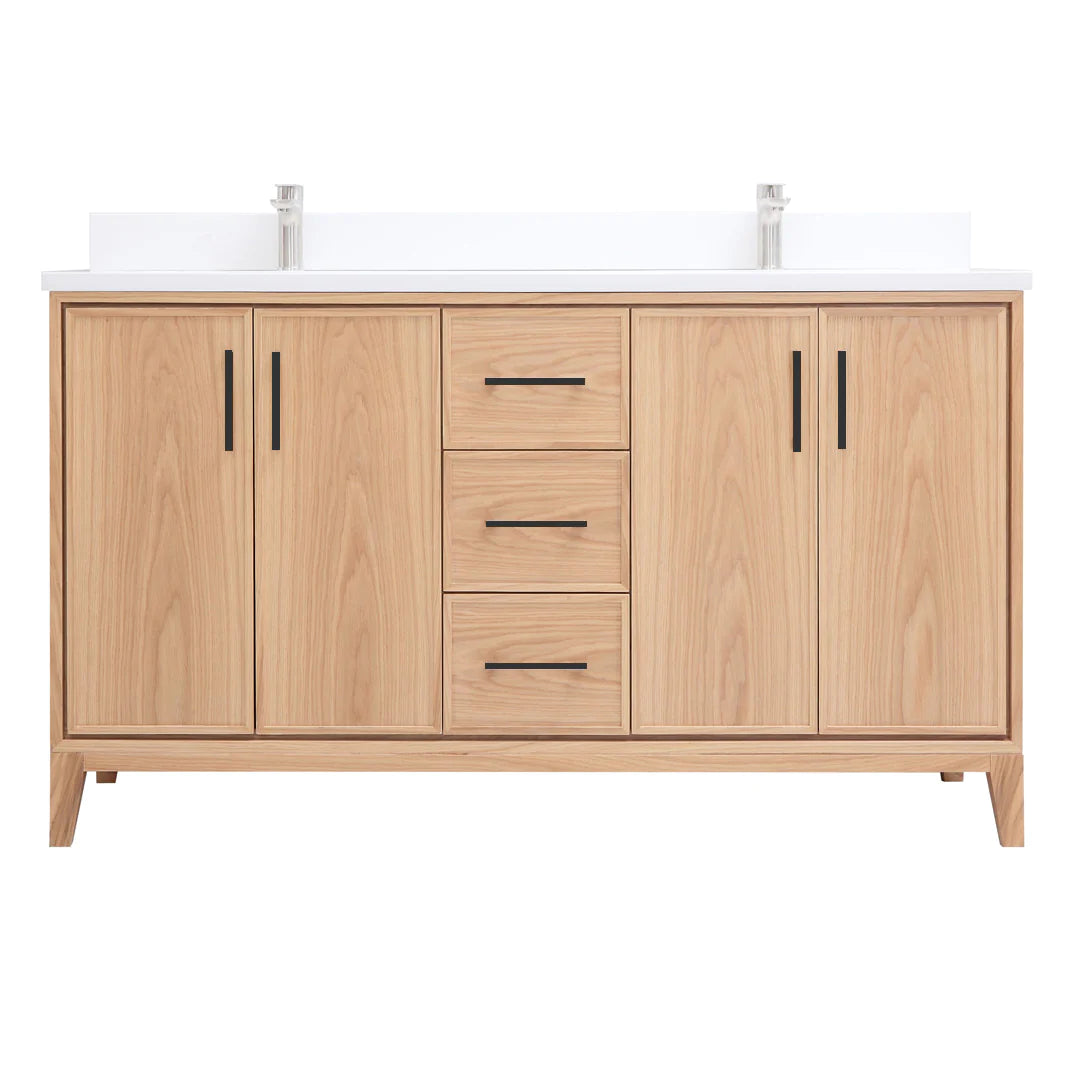LONDON Vanity in Light Oak
