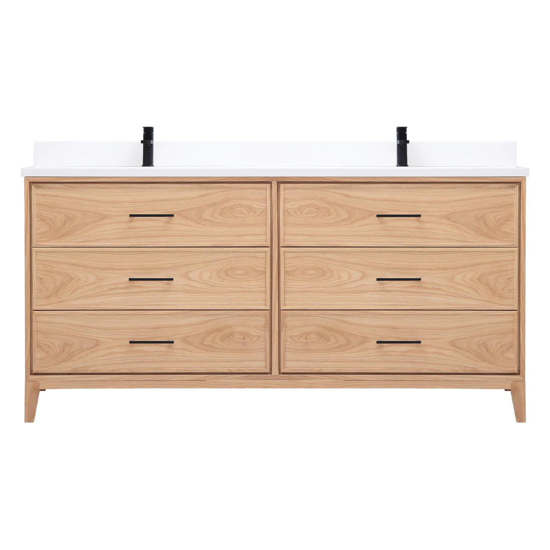LONDON Vanity in Light Oak