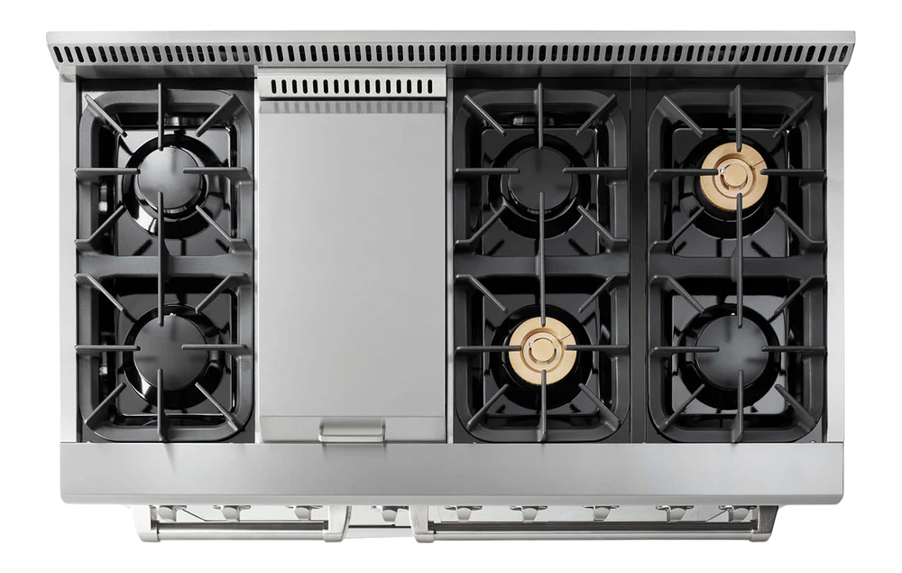 H-Series 48 Inch 6 Burner Professional Dual Fuel Range