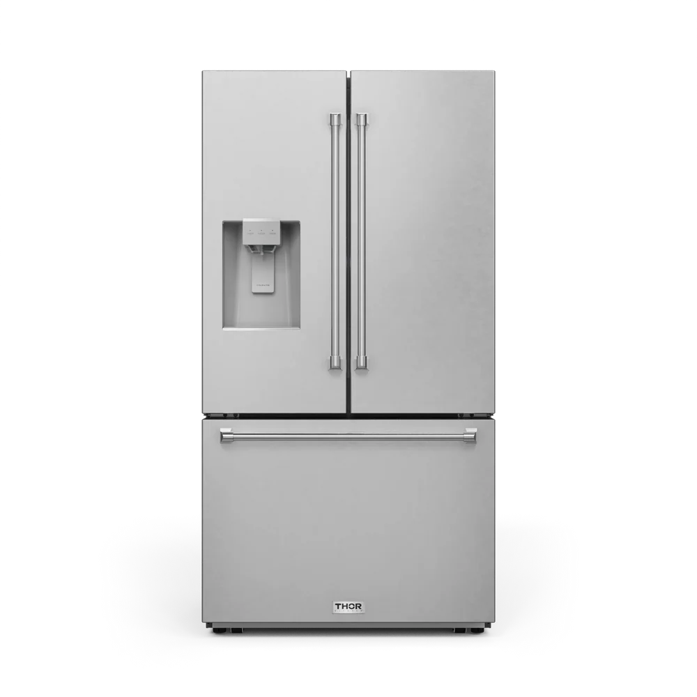 36 Inch French Door Refrigerator with Ice and Water Dispenser (Standard Depth)