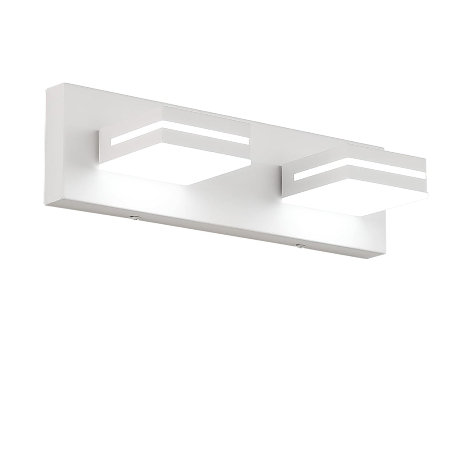 LED Modern Bathroom Vanity Light Fixtures (3-Light, 24-Inch), Matte Black Modern Acrylic Bathroom Wall Lighting Fixtures Over Mirror (Cool White 6000K)