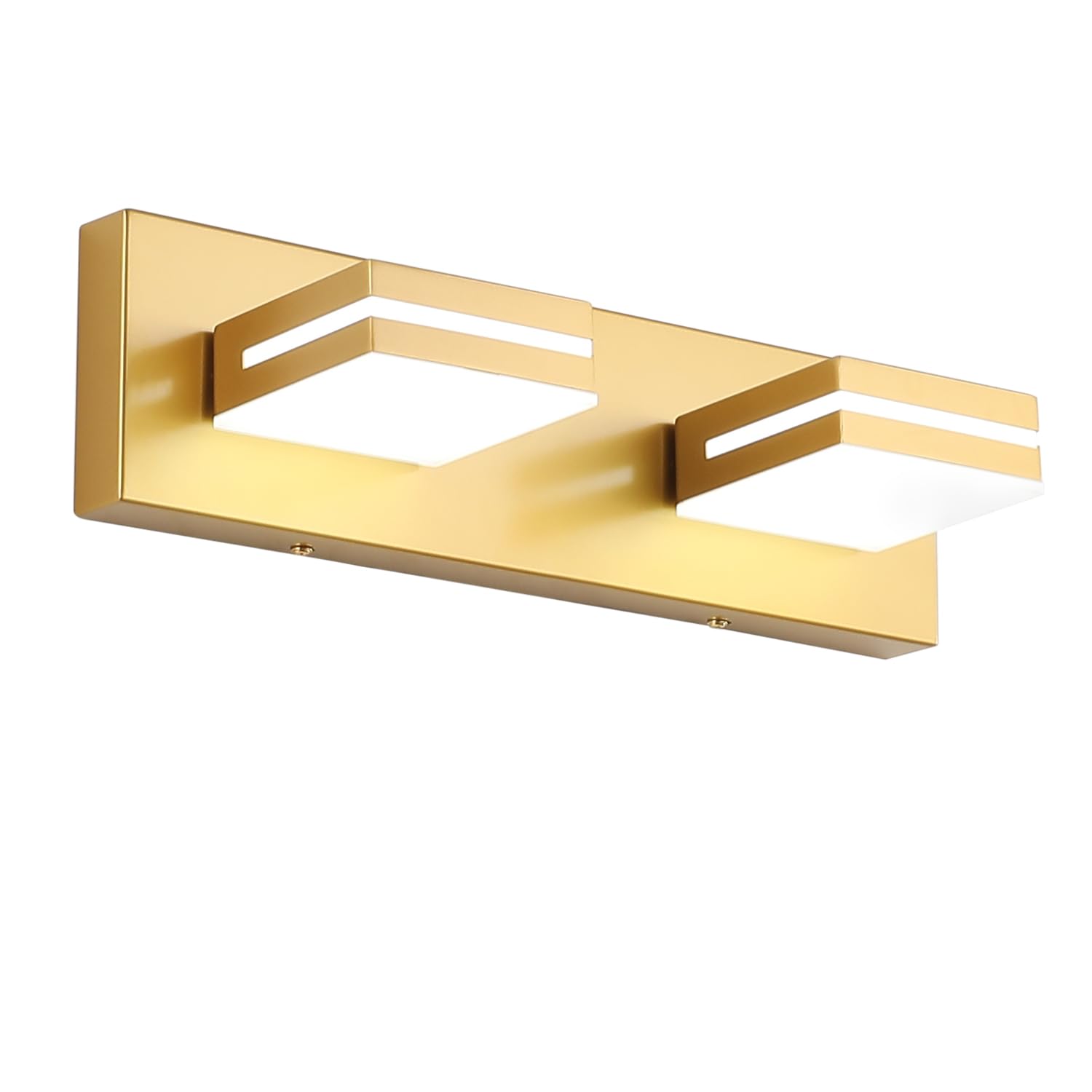 LED Modern Bathroom Vanity Light Fixtures (3-Light, 24-Inch), Matte Black Modern Acrylic Bathroom Wall Lighting Fixtures Over Mirror (Cool White 6000K)