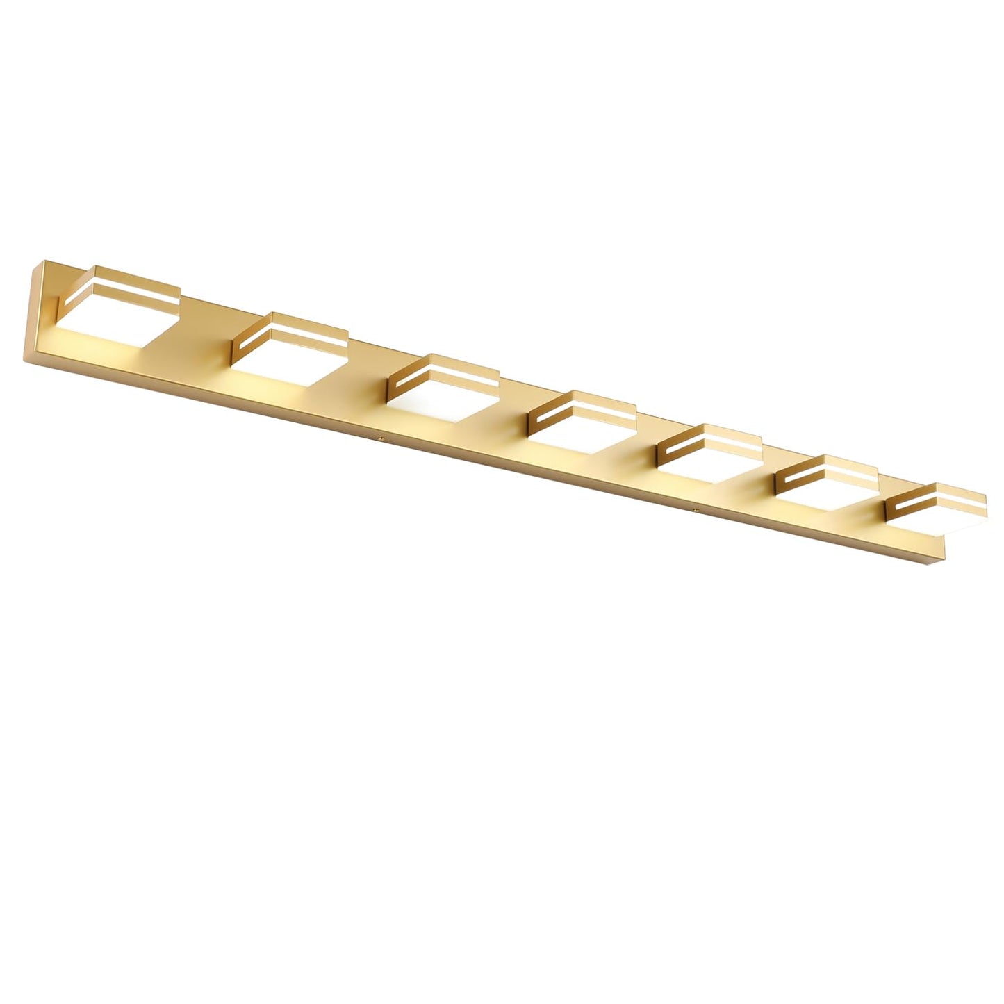 LED Modern Bathroom Vanity Light Fixtures (3-Light, 24-Inch), Matte Black Modern Acrylic Bathroom Wall Lighting Fixtures Over Mirror (Cool White 6000K)