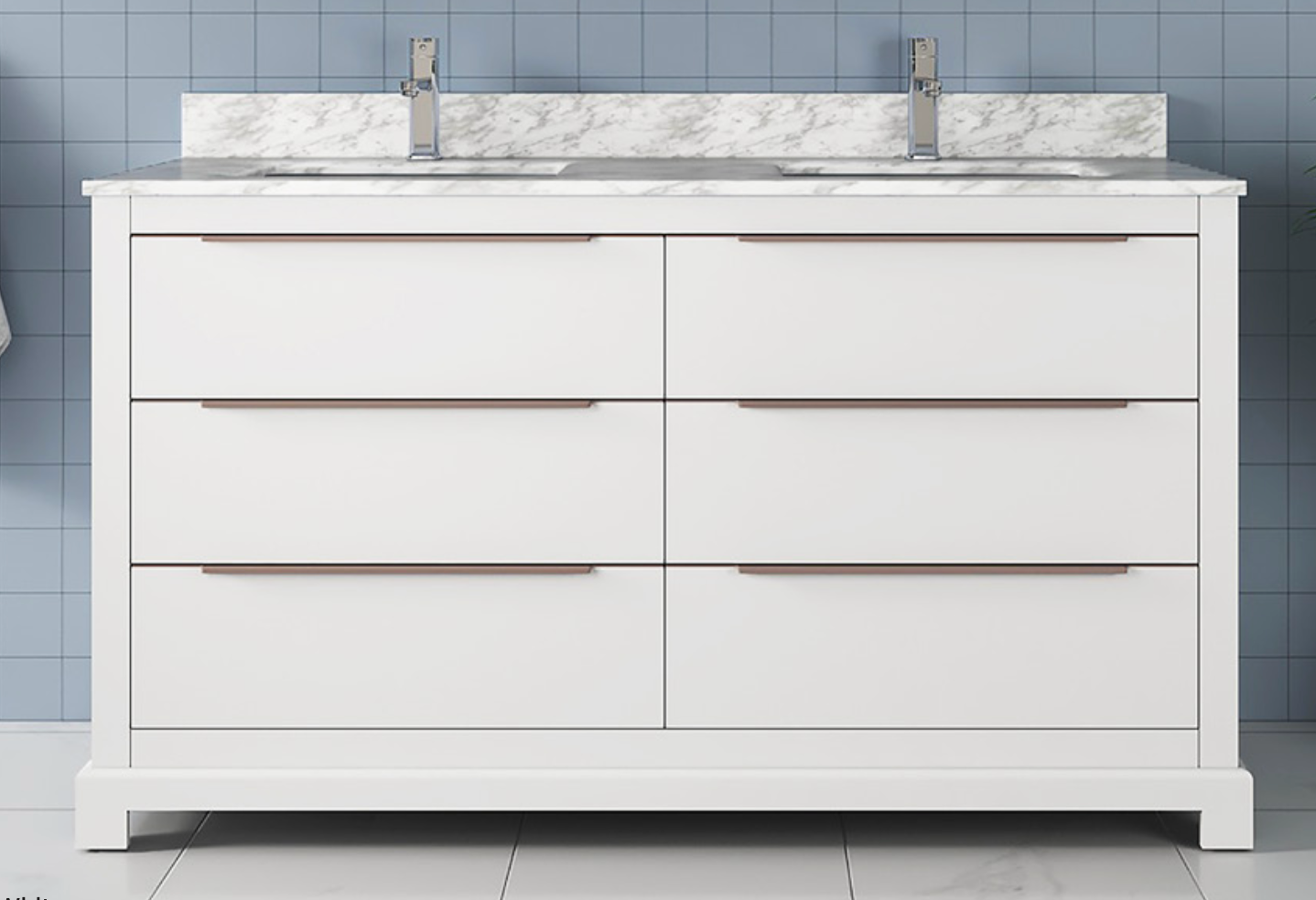 48" Madison Vanity - White