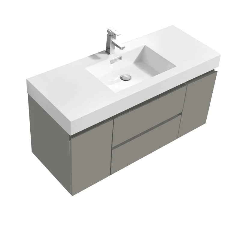 DAMIAN Chelsea Grey Wall Mount Vanity