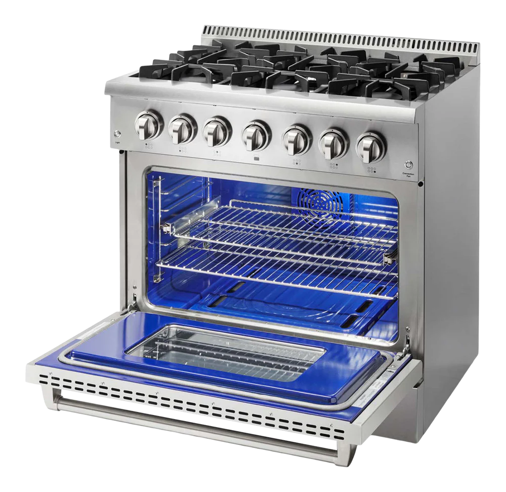 H-Series 36 Inch 6 Burner Professional Dual Fuel Range
