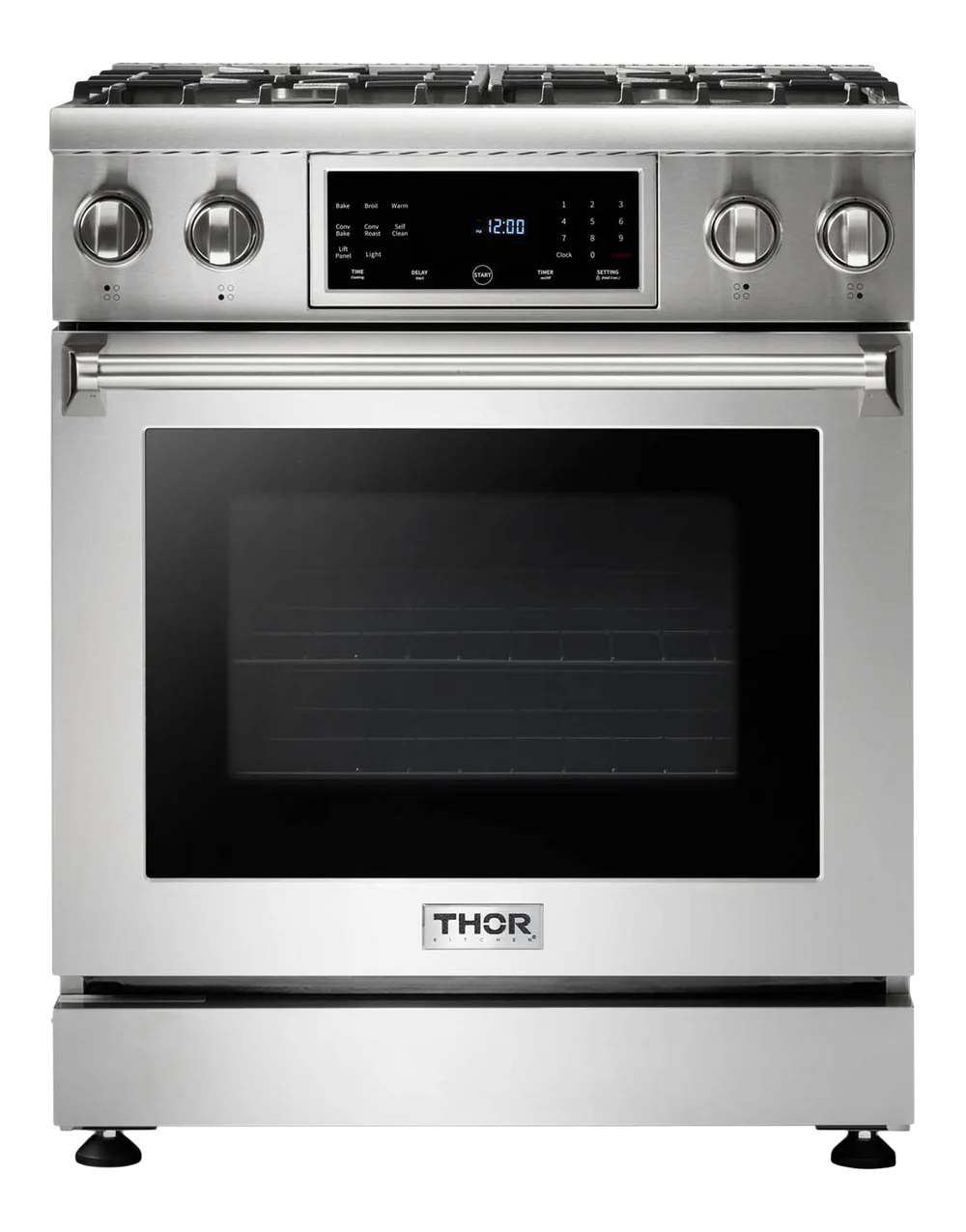 T-Series 30 Inch Tilt Panel Professional Gas Range