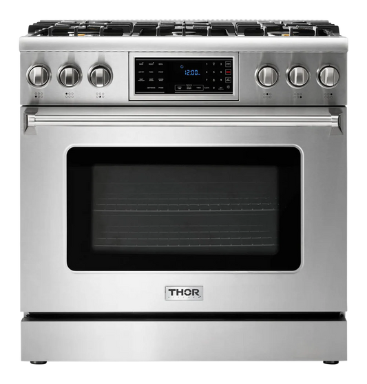 T-Series 36 Inch Tilt Panel Professional Gas Range